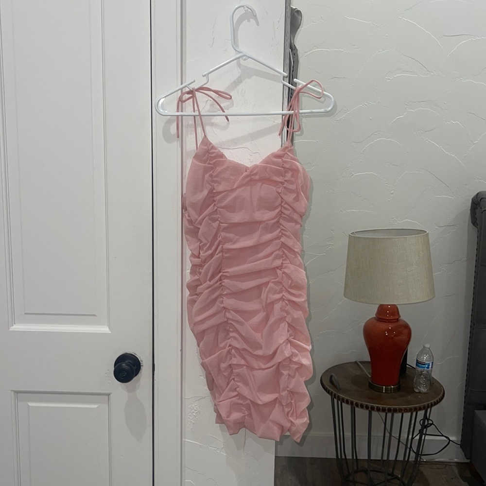 pink hoco dress from revolve